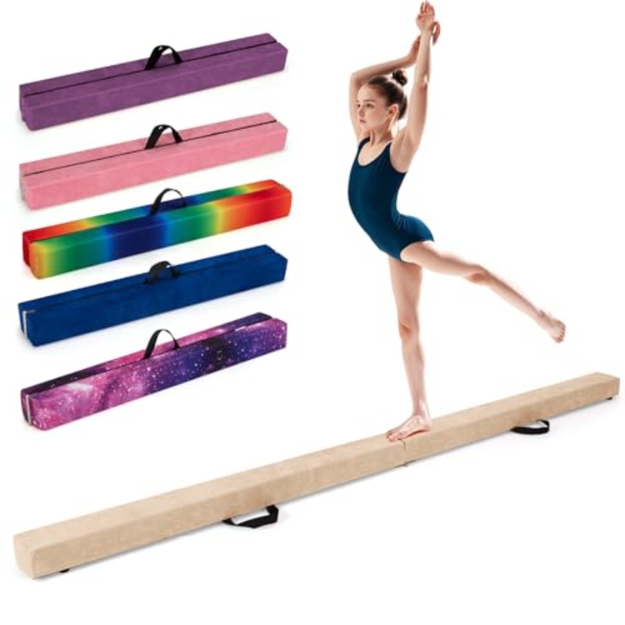 Gymnastics Beam Floor - Home gymnastics training beam: 7FT/8FT/9FT folding