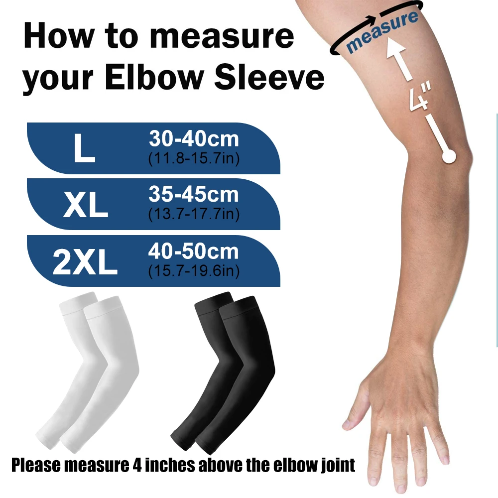 Tennis Elbow Brace - 1Pair Compression Arm Sleeves,Firm 20-30mmHg Graduated