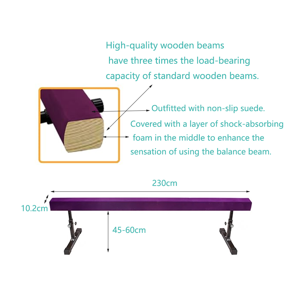 Adjustable Balance Beam Gymnas - Gymnastics Beam Floor review and price