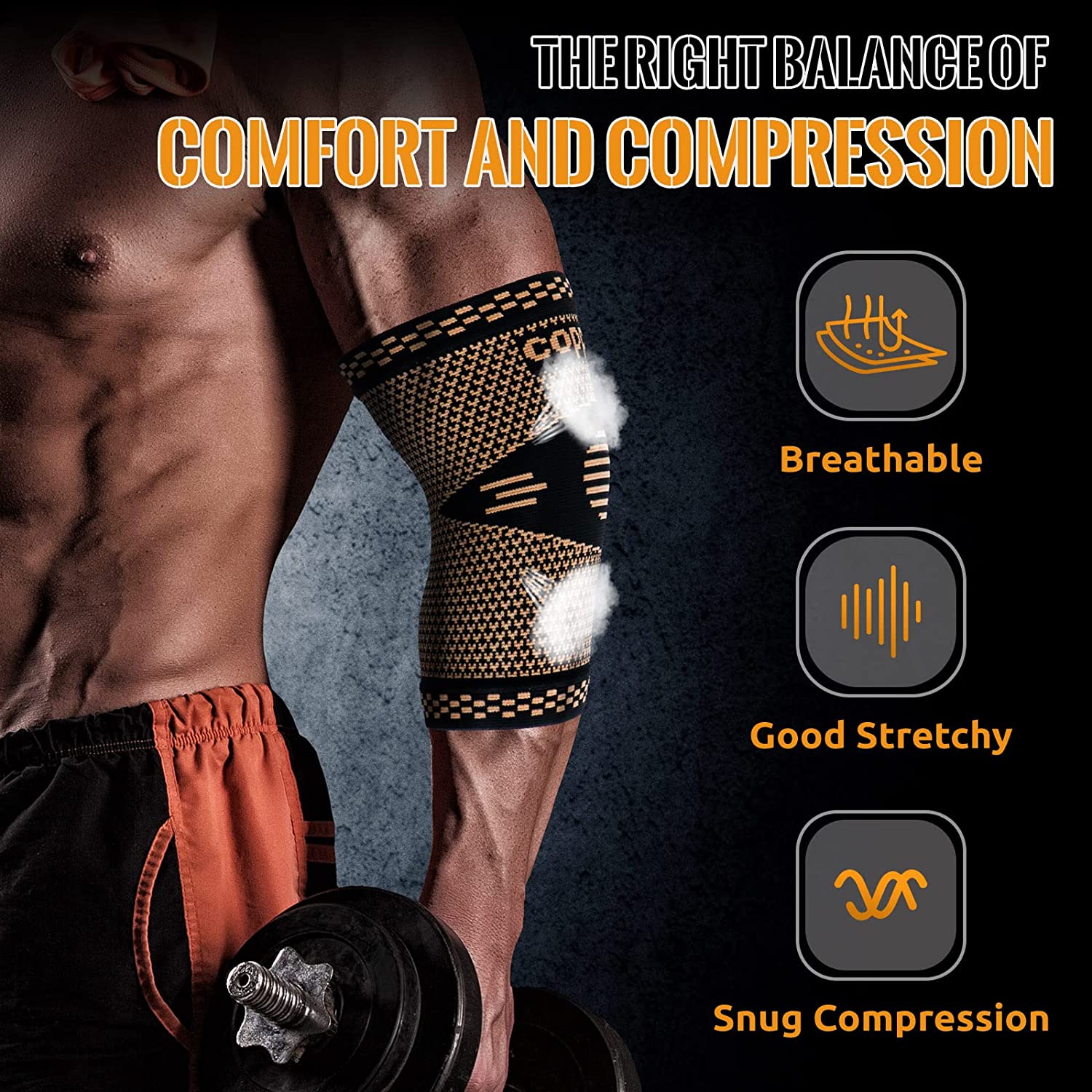 1PC Copper Elbow Compression S - Tennis Elbow Brace review and price