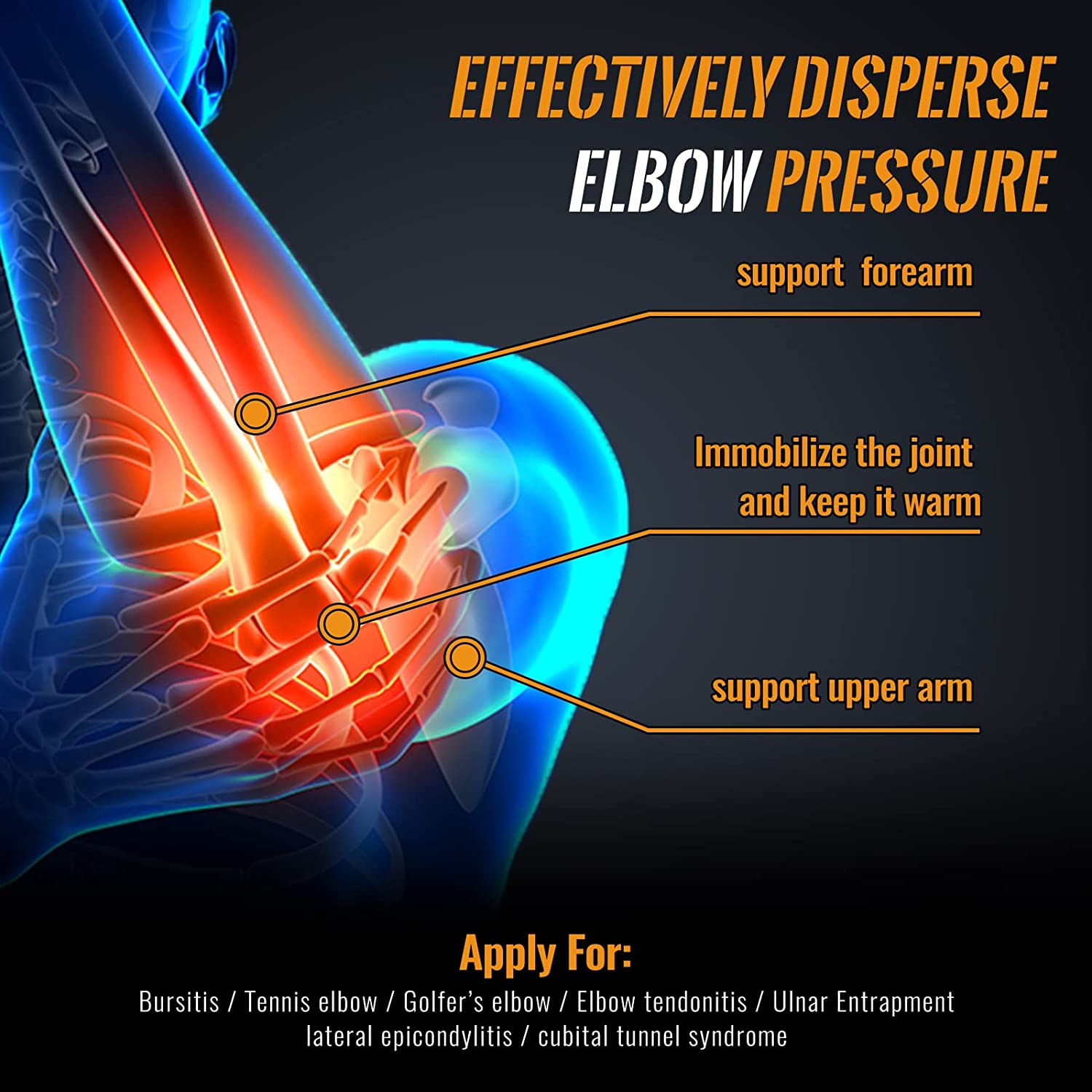 1PC Copper Elbow Compression S - Tennis Elbow Brace review and price